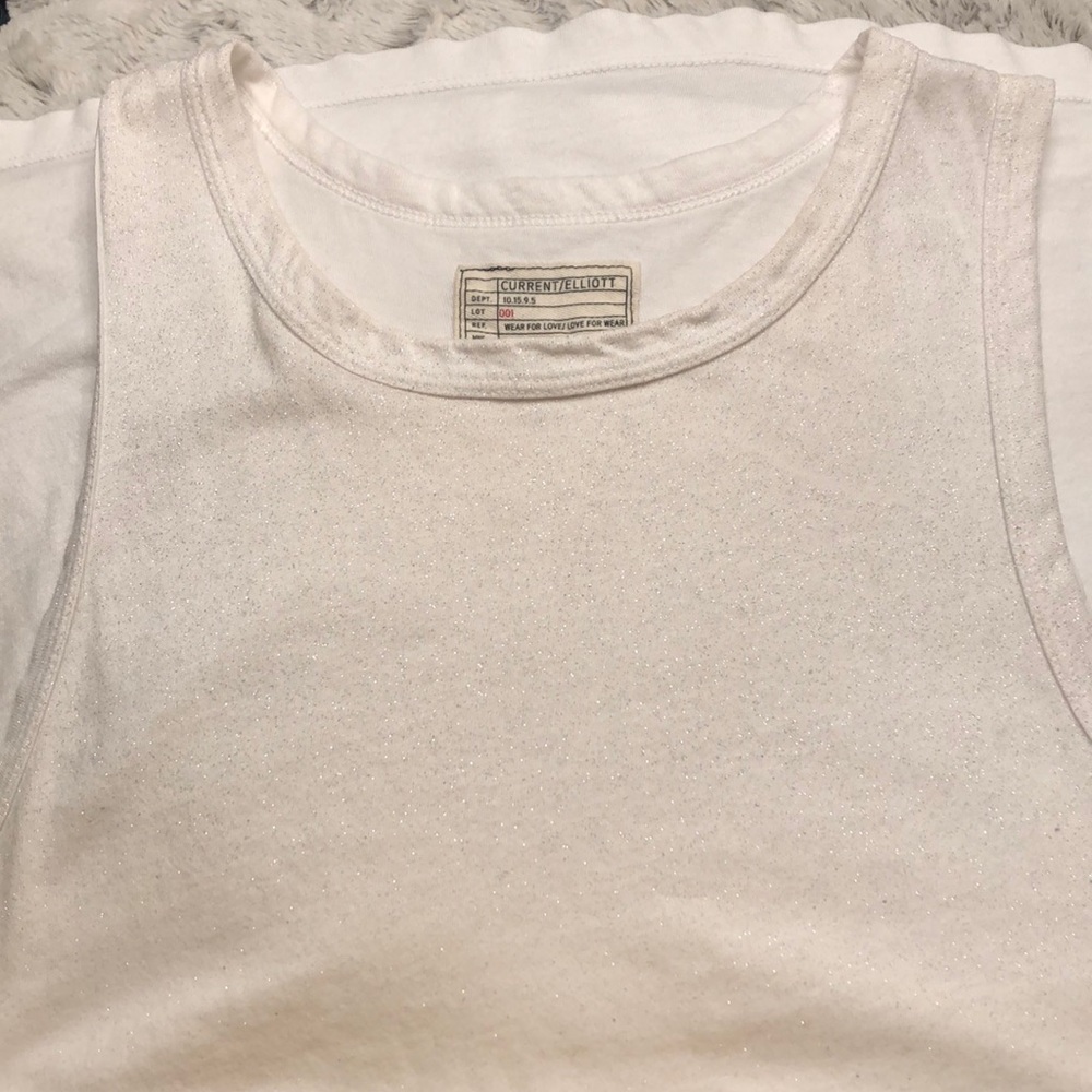 Current/Elliot white tank. Size 3
